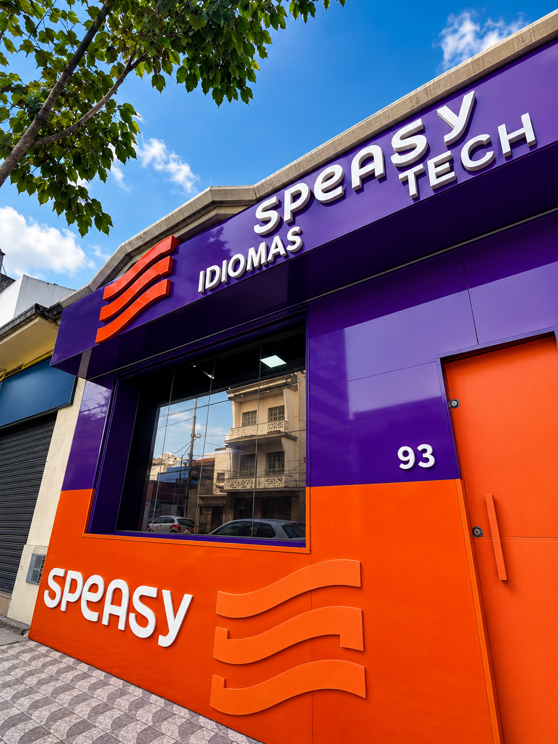 Fachada da Speasy Idiomas e Tech Sa